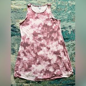 Old Navy pink tie dye dress, 1x